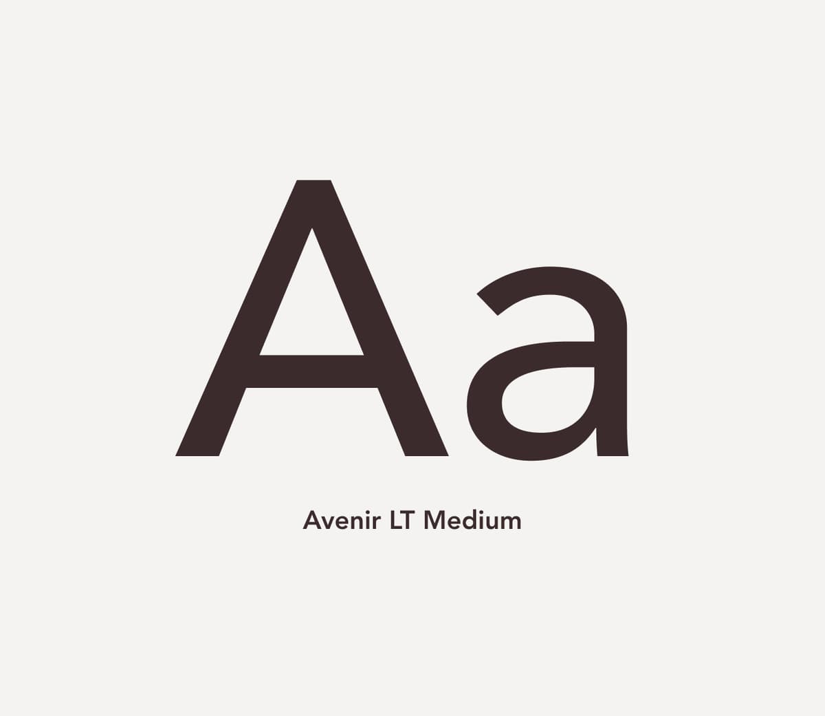 OneTable brand font showing Avenir LT Medium